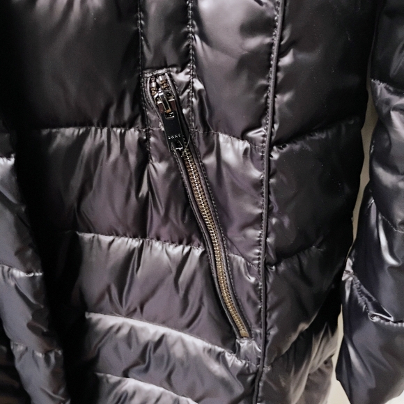 DKNY Black Puffer Coat - Picture 3 of 5